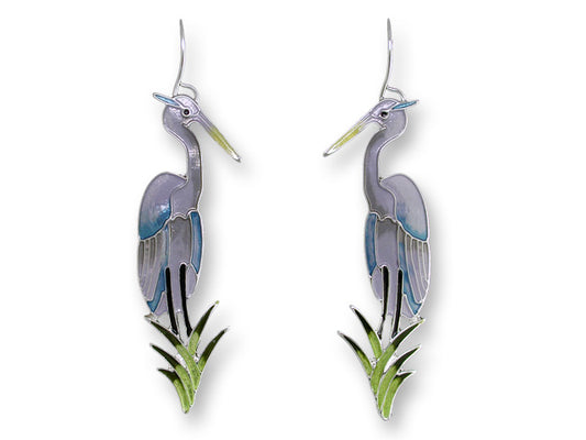 Great Blue Heron Earrings