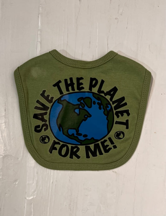 "Save The Planet For Me" Bibs