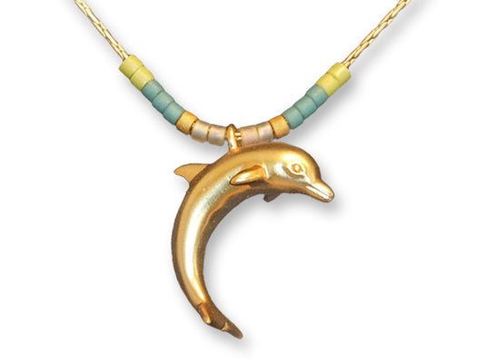 Dolphin - Gold Necklace