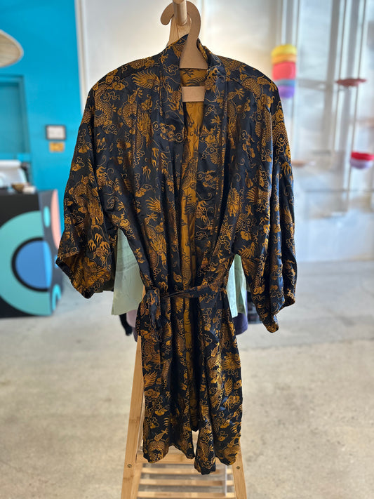 Vintage Silky Kimono