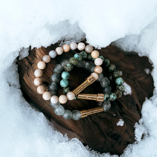 Polished Coral Jade Wishbeads