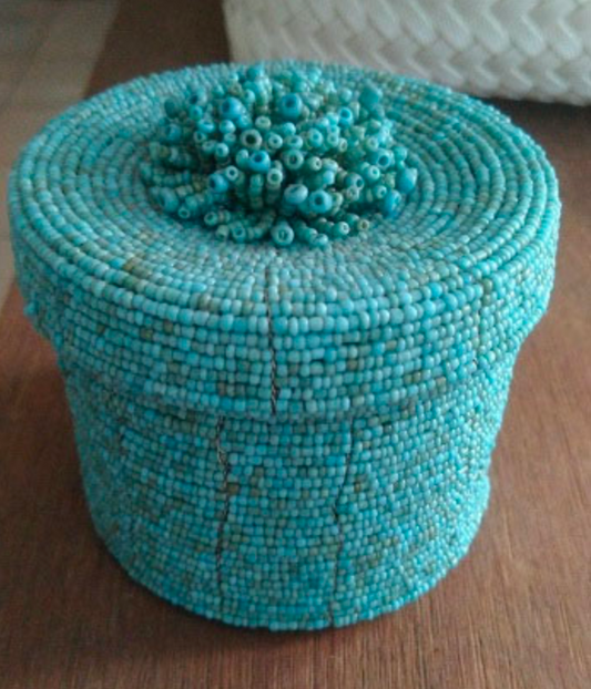 Balinese Beaded Round Boxes - Set of 3