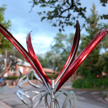 Blooming Lily 2 - Large - Wind Sculpture