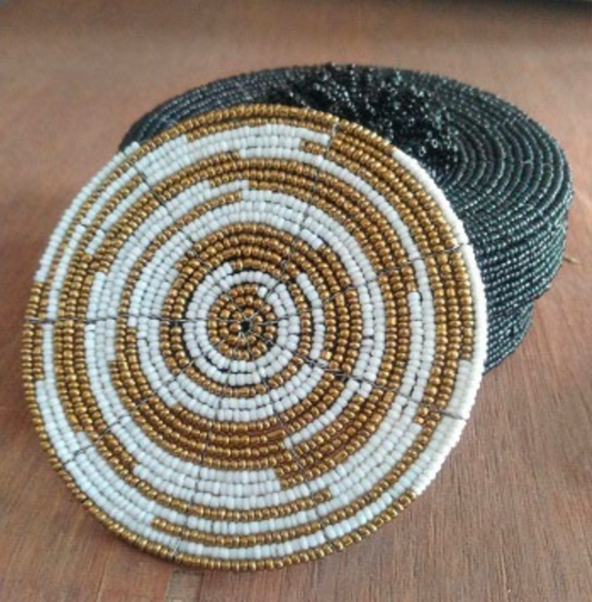 Beaded Coasters (set of 12) in Beaded Box