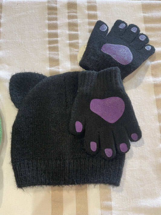 Kids Halloween Beanie & gloves