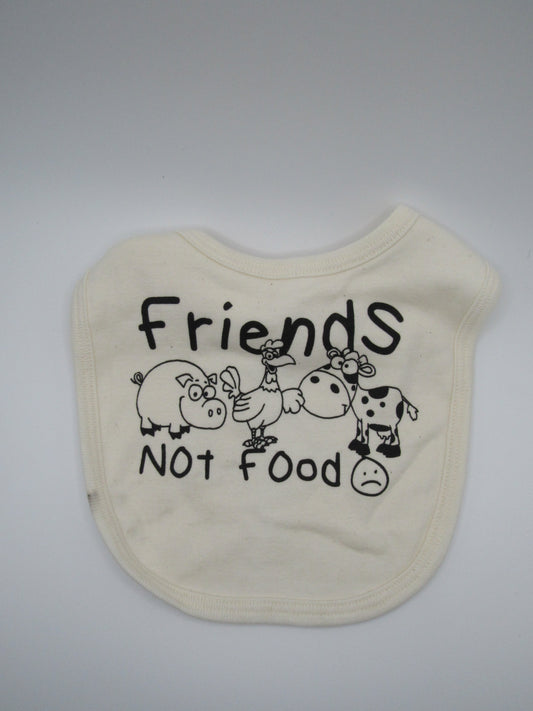 "Friends Not Food" Bibs