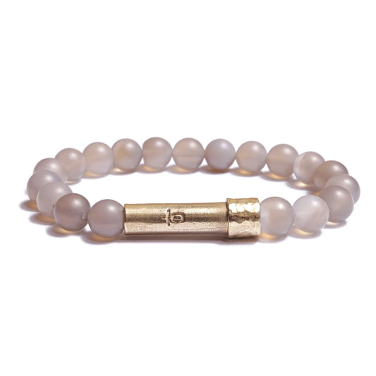 Matte Grey Agate Wishbeads