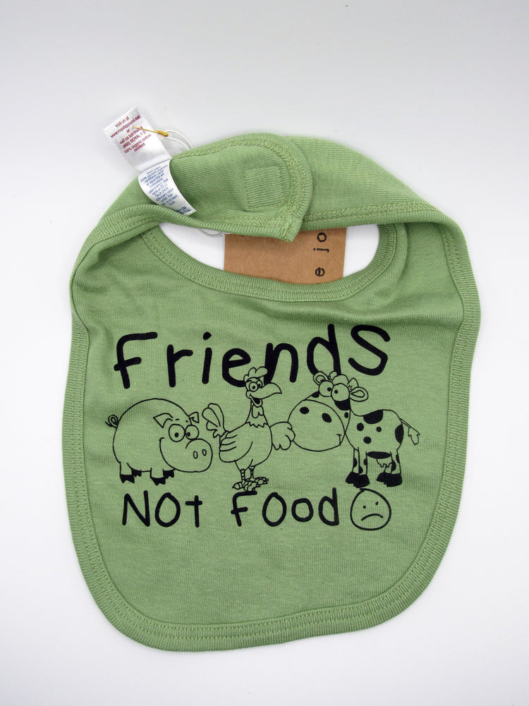 "Friends Not Food" Bibs