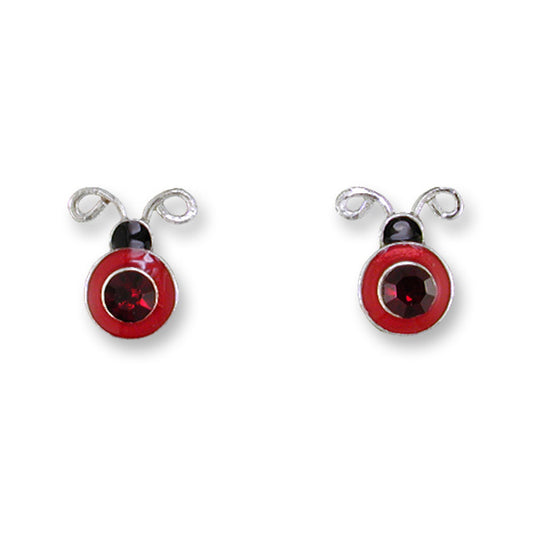 Crystal Ladybug Earrings