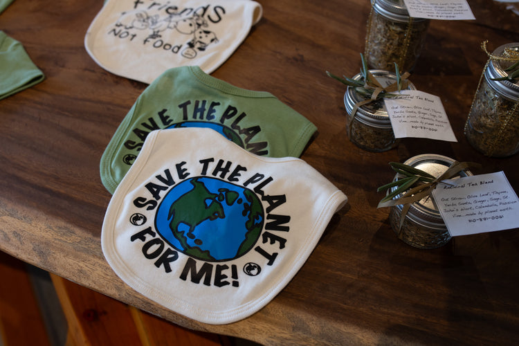 "Save The Planet For Me" Bibs