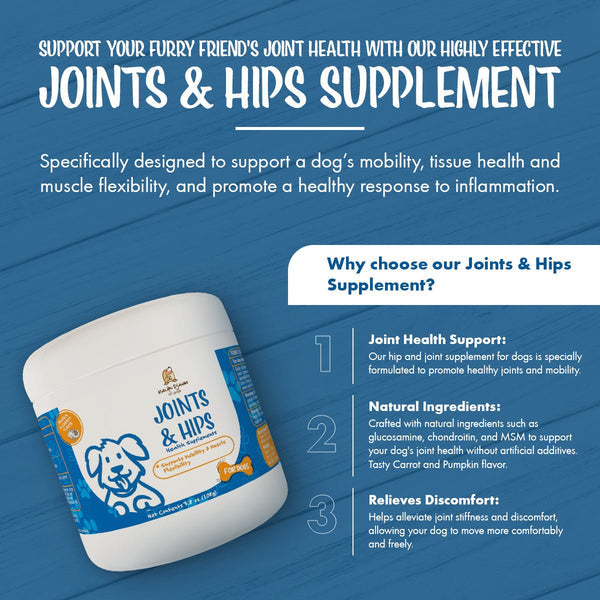 Joint Supplement for Dogs Promotes Healthy Joints & Mobility